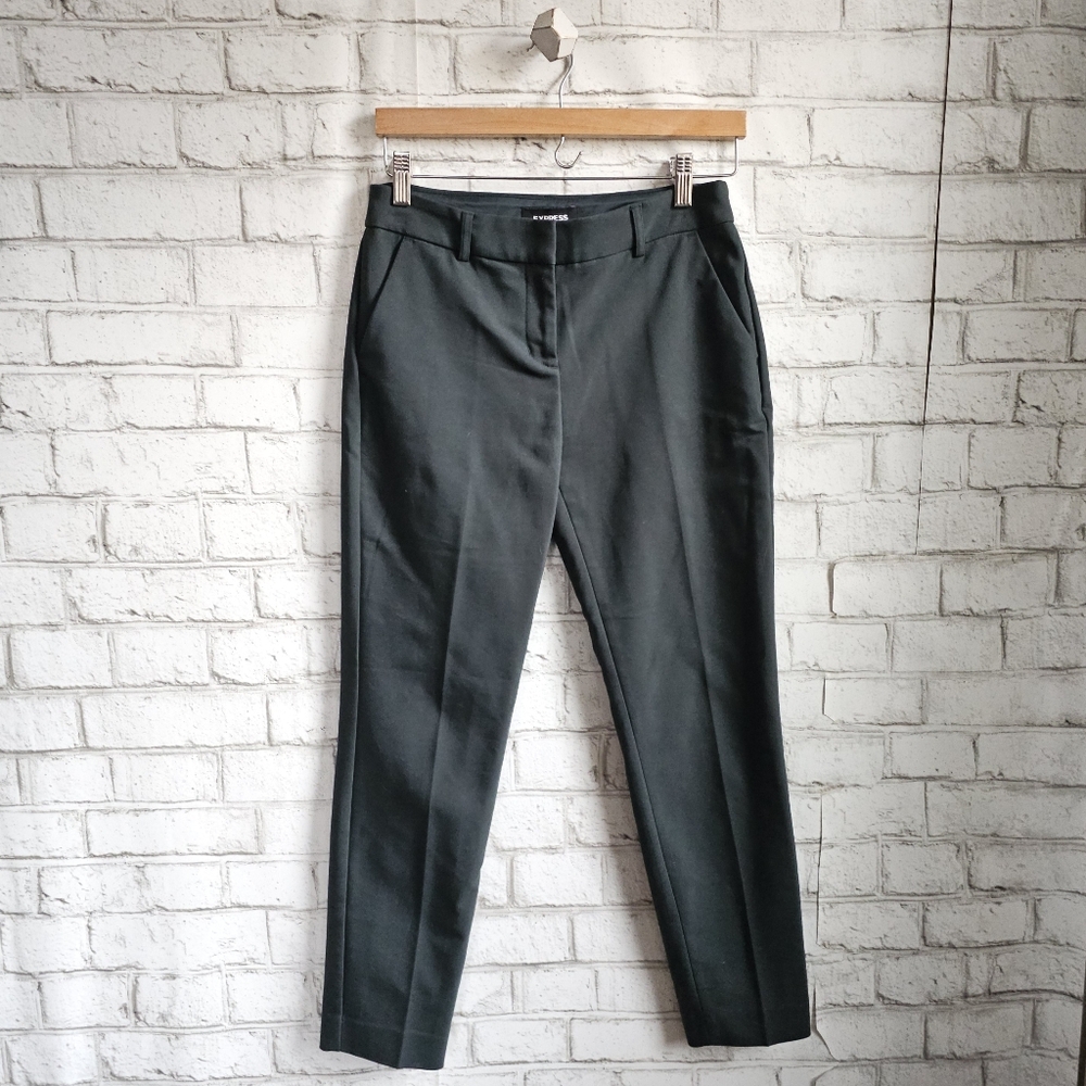 ☆ EXPRESS Green Columnist Ankle Pant, 2